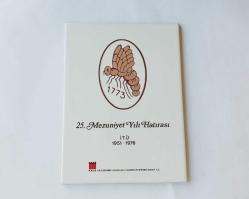 İTÜ-İSTANBUL TEKNİK ÜNİVERSİTESİ 25. MEZUNİYET YILI HATIRASI SERAMİK -PLAKET - ROZET - MADALYON B470