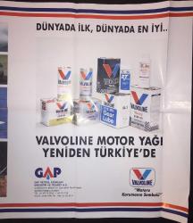 Valvoline Motor Yağı Afiş 50x84 cm