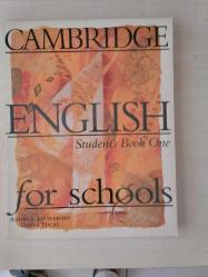 ENGLISH STUDENT'S BOOK ONE FOR SCHOOLS- CAMBRIGE- ANDREW LITLEE JOHN, DIANA HICKS- -