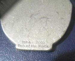 TOP OF THE ROCK USA Menşeli Anahtarlık