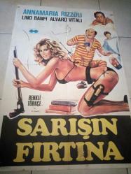 Efemera - SARIŞIN FIRTINA EROTİK FİLM AFİŞİ BÜYÜK BOY - ANNAMARIA RIZZOLI - LINO BANFI ALVARO VITALI - kitantik - kitaLog