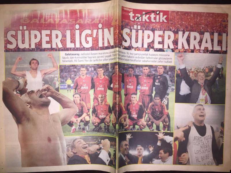 Galatasaray 2006 Şampiyonluk Günü Gazetesi Milliyet Taktik