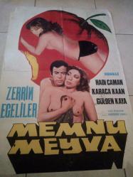 Efemera - ZERRİN EGELİLER MEMNU MEYVA EROTİK FİLM AFİŞİ BÜYÜK BOY - HADİ CAMAN - KARACA KAAN - GÜLDEN KAYA - kitantik - kitaLog
