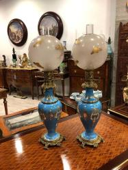 Antika - FRANSIZ ÇİFT OPALİN LAMBALAR... - kitantik - kitaLog