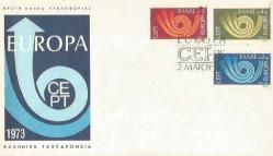 İLK GÜN ZARFI - EUROPA CEPT 1973 TEMALI - PULLU KAŞELİ