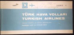 Türk Hava Yolları THY Uçak Bileti İstanbul-Ankara 1982