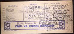 Türk Hava Yolları THY Uçak Bileti İstanbul-Ankara 1982
