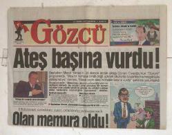 Efemera - Gözcü Gazetesi 11 Temmuz 1998 - Yaşar Topçu Topun Ağzında !  GZ8365 - kitantik - kitaLog