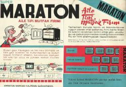 Süper Maraton Aile Tipi Mutfak Fırını Reklam Broşürü