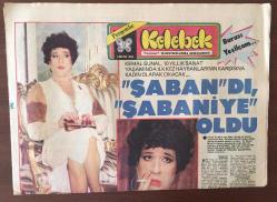 Efemera - Hürriyet Gazetesi Kelebek Eki 3 Mayıs 1984 - Kemal Sunal 10 Yıllık Sanat Hayatında Kadın Rolüne Gird - kitantik - kitaLog