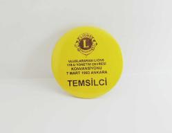 ULUSLAR ARASI LİONS TEMSİLCİSİ ROZETİ - MADALYA BÜYÜK BOY B1240 İNDİRİMLİ FİYAT
