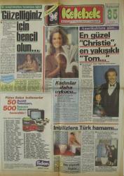 Kelebek Gazetesi (Hürriyet'in Eki) - 25 Mayıs 1985 - İngilizlere Türk Hamamı (Doğumgünü)