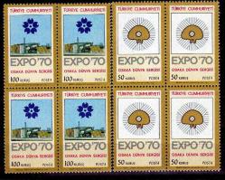 DBL.304 1970 EXPO 70 OSAKA DÜNYA SERGİSİ 4'LÜ
