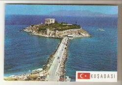 1980 POSTADAN GEÇMİŞ KUŞADASI KARTPOSTALI...