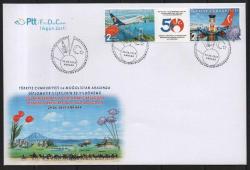 FDC.1002 2019 TÜRKİYE CUMHURİYETİ VE MOĞOLİSTAN ARASINDA DİPLOMATİK İLİŞKİLERİN 50. YILDÖNÜMÜ FDC