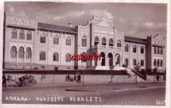 CUMHURİYET BAŞI ANKARA HARİCİYE VEKALETİ ESKİ FOTOKARTI...
