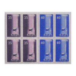 LOT.12 » 1958 - T.C. EUROPA CEPT DÖRTLÜ BLOK SERİ