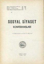 Sosyal Siyaset KonferanslarıYirmidokuzuncu Kitap