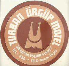 STICKER - TURBAN ÜRGÜP MOTEL - ÜRGÜP - NEVŞEHİR TURKEY - TEL : 490