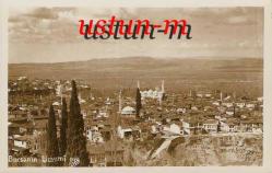 ESKİ BURSA UMUMİ GÖRÜNÜM SİYAH-BEYAZ FOTOKART...