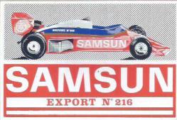 YAPIŞKANLI ETİKET - SAMSUN EXPORT N 216 - STICKER - KULLANILMAMIŞTIR