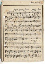 Efemera - Rast Yünük Semai - Hafız Post  Nota Kitapçığı ( Dergiden Kesme)  EFM1968 - kitantik - kitaLog