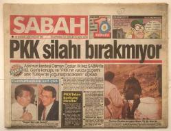 Efemera - Sabah Gazetesi 16 Kasım 1992 - Ölmek İsteyen 1000 Kişi İçin Karar Günü  GZ3121 - kitantik - kitaLog