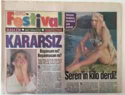 Efemera - Akşam Gazetesi Festival Eki 29 Eylül 1994 - Emel Sayın Eşi David Younnes İle Evliliği Konusunda Kara - kitantik - kitaLog