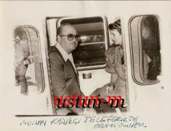 4 ADET ADNAN KAŞIKÇI TÜRKİYE ZİYARETİ ORİJİNAL BÜYÜK BOY FOTOĞRAFLAR...