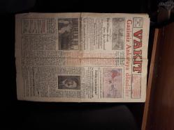 16 Aralık 1929 Pazartesi VAKIT Gazetesi Gazimiz Ankara'ya döndüler.