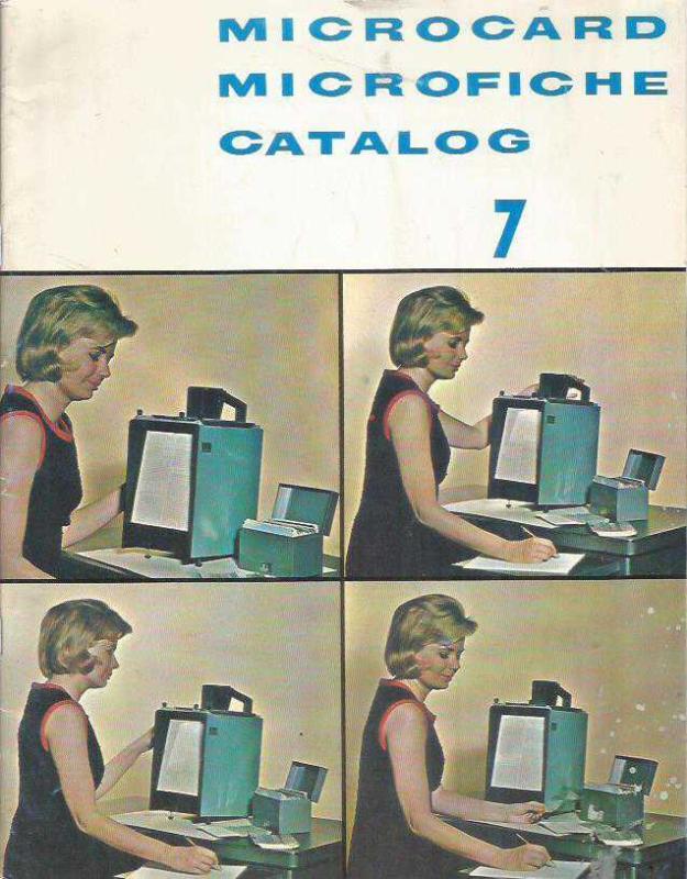 MICROCARD MICROFICHE CATALOG 7, . - İkinci El Kitap - kitantik