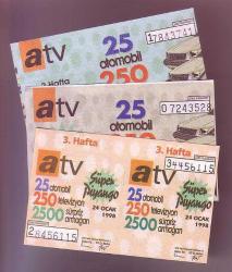 LOT.7 » 3 ADET ATV PİYANGO BİLETİ (2)...