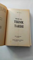 GENÇLER İÇİN TEKNİK TARİHİ - EGON LARSEN - -