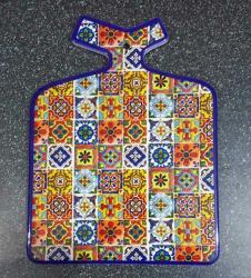 Çini Desenli Nihale - Duvar Süsü-  Dekoratif Hediyelik Obje