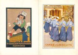 İKİ ADET YABANCI REKLAM KARTPOSTALI...