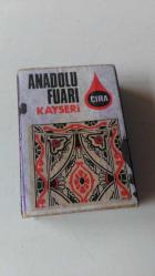 ÇAKILMAMIŞ ÇIRA ANADOLU FUARI KİBRİT...