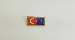 TÜRKİYE - AVRUPA BİRLİĞİ BAYRAK ROZETİ - MADALYA B2848 İNDİRİMLİ FİYAT