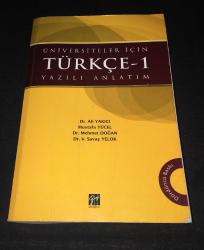 ÜNİVERSİTELER İÇİN TÜRKÇE 1 Yazılı Anlatım