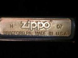 Antika - ORJİNAL ZİPPO BENZİNLİ ÇAKMAK BRADFORD.PA H 07 MADE IN USA - kitantik - kitaLog
