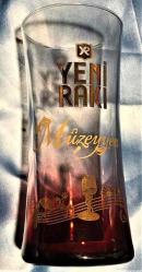 Antika - YENİ RAKI REKLAMLI MÜZEYYEN CAM BARDAK ORJİNAL - kitantik - kitaLog