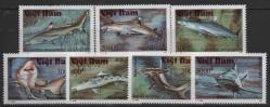 A.7251 1991 HAYVANLAR DENİZ CANLILARI KÖPEK BALIKLARI MNH SERİ VİETNAM