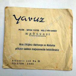 Yavuz Plak mağazası - Plak Spor Toto Milli Piyango Mağazası / Plak Kabı