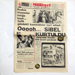 Efemera - Mahir ÇAYAN, Sibel ERKAN olayı ile ilgili gazete Sibel ERKAN, Hüseyin CEVAHİR Milliyet Gazetesi, - kitantik - kitaLog