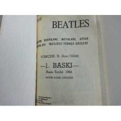 The Beatles Avni Ozan Türkçesiyle Bütün Şarkıları Notaları Akorları Sözleri ( 1984 )
