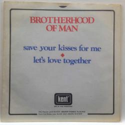 Brotherhood of Man / Save your kisses for me - Let's love together / Turkey 1976 / 45'lik / *europop* Eurovision '76
