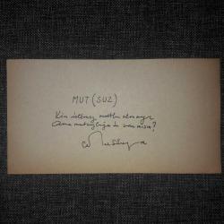 Cemal Süreya - el yazısı şiir - Mutsuz (Tıpkıbasım)