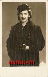 EVVEL ZAMAN İÇİNDEN GÜZEL BİR BAYAN KÜRKLÜ FOTOĞRAF...