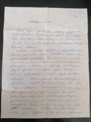 Efemera - Türkçe mektup, 1965 tarihli. Köy öğretmeninin arkadaşına yazdığı iki sayfalık mektup. - kitantik - kitaLog