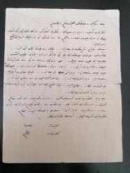 Efemera - Osmanlıca mektup, tarihsiz. - kitantik - kitaLog