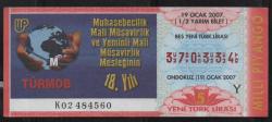 MP.2358  MİLLİ PİYANGO 19 OCAK 2007 MUHASEBECİLİK YEMİNLİ MALİ MÜŞAVİRLİK MESLEĞİNİN 18. YILI Y YARIM BİLET
